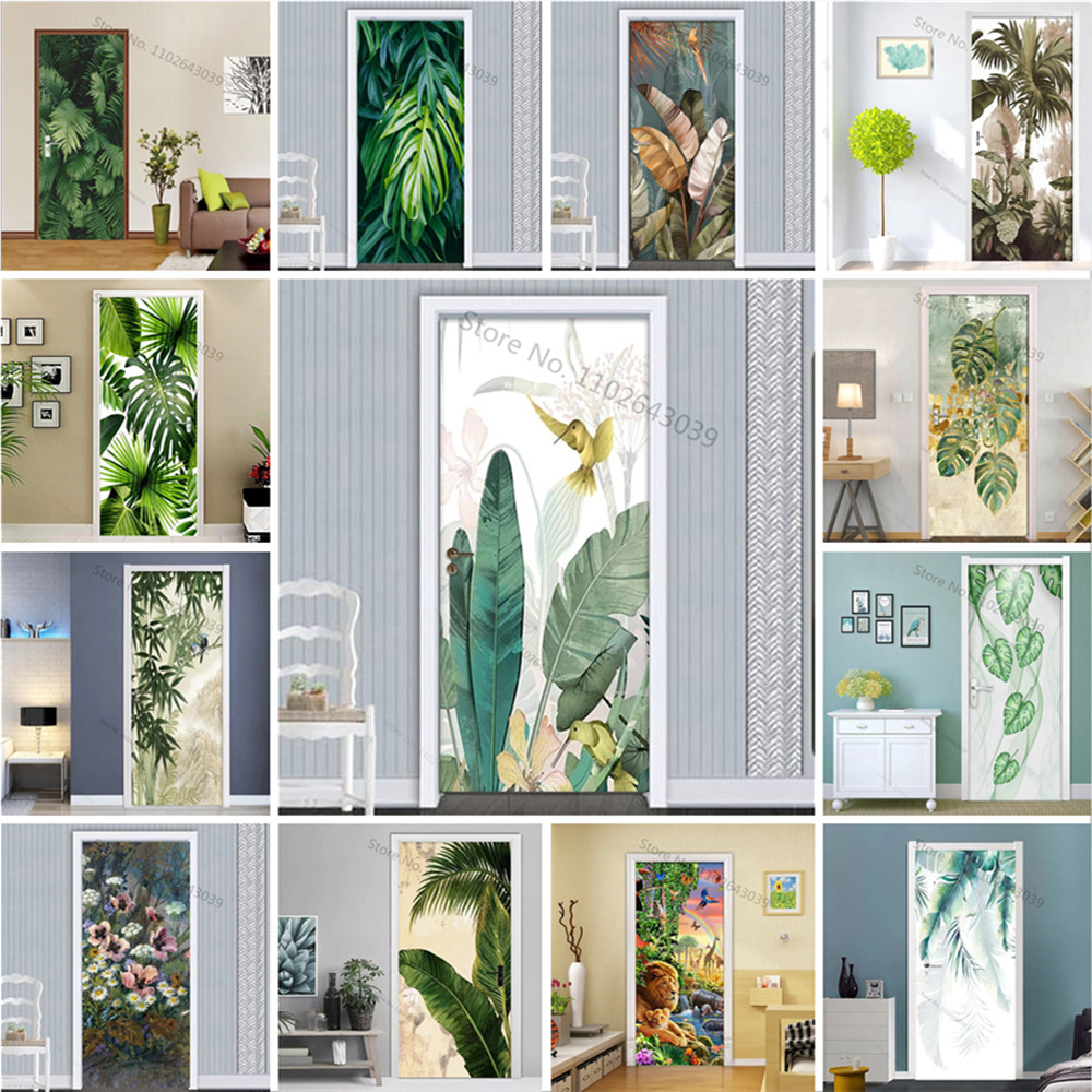 Home Decor On Sale - Самоклеящиеся наклейки на дверь с зелеными