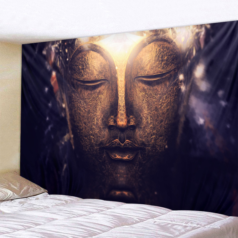 Home Decor Yoga - Индийский гобелен с изображением Будды для