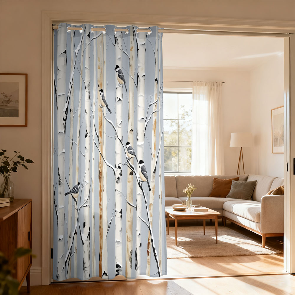 Home Decor Curtain - 1 шт. штора с принтом белоголового