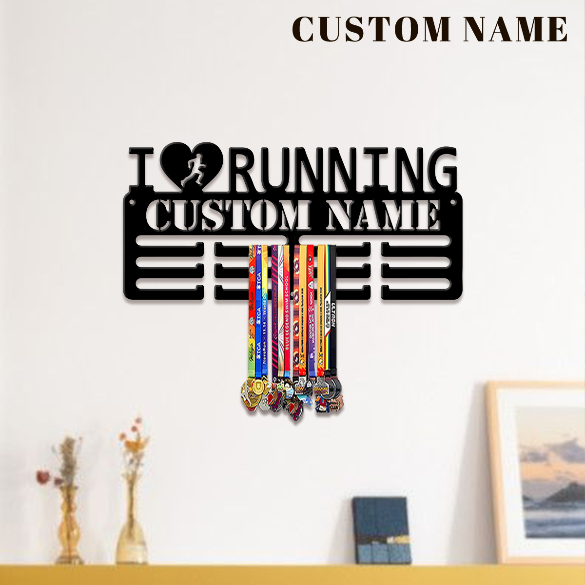 Home Decor Com - Металлическая подставка для медалей «Я люблю