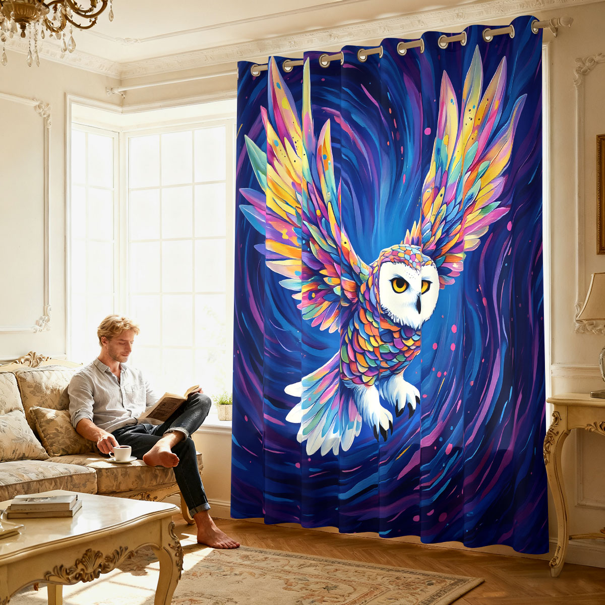 1 шт. Красочная штора с принто – обзор и цена Home Decor Curtain