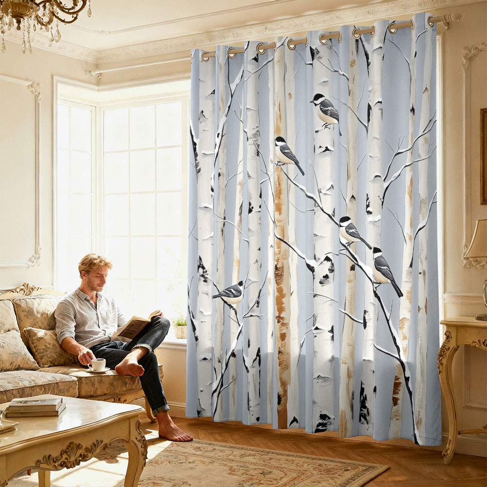1 шт. штора с принтом белоголо – обзор и цена Home Decor Curtain