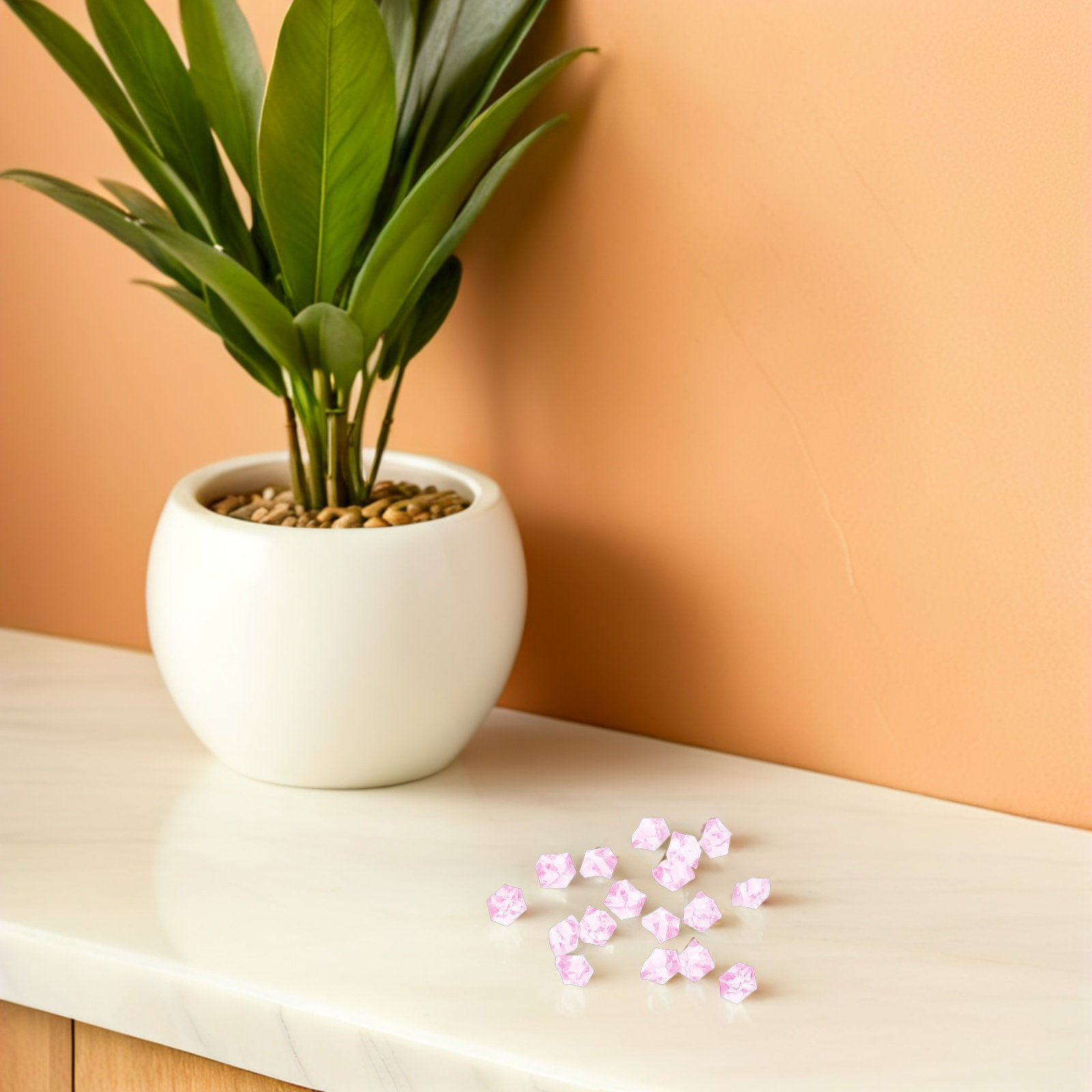 300 шт. розовых акриловых куби – обзор и цена Home Decor Vase