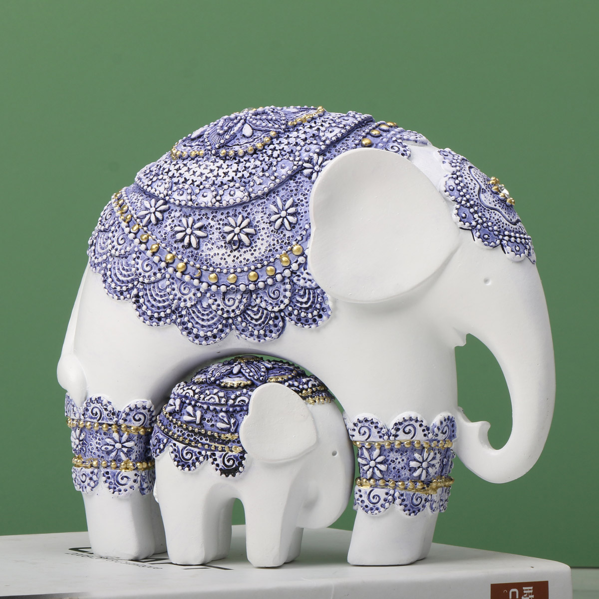 Синяя и яркая-скульптура слона – обзор и цена Home Decor On Sale