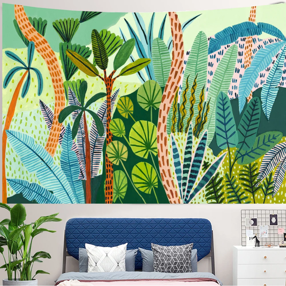 Тропическое зеленое растение д – обзор и цена Home Decor Yoga