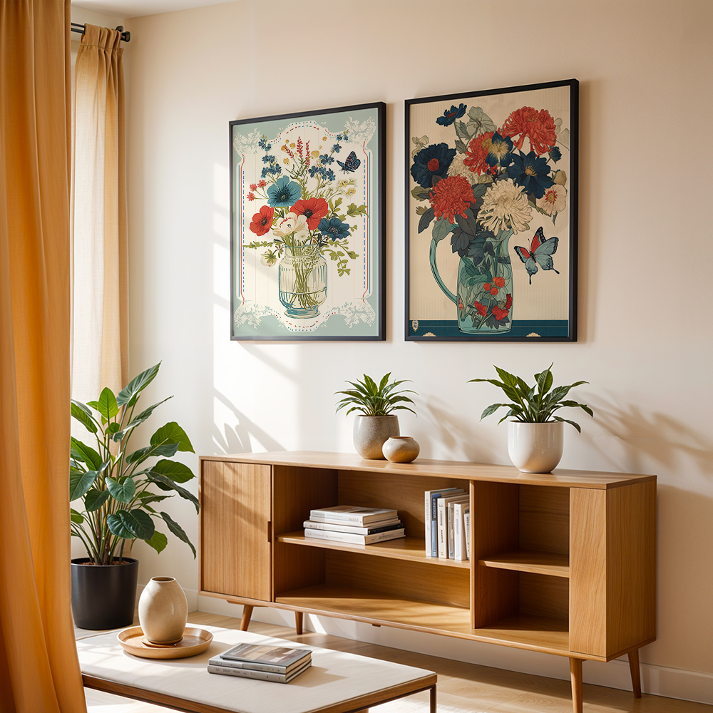 2 шт. винтажных постеров на хо – обзор и цена Home Decor Vase