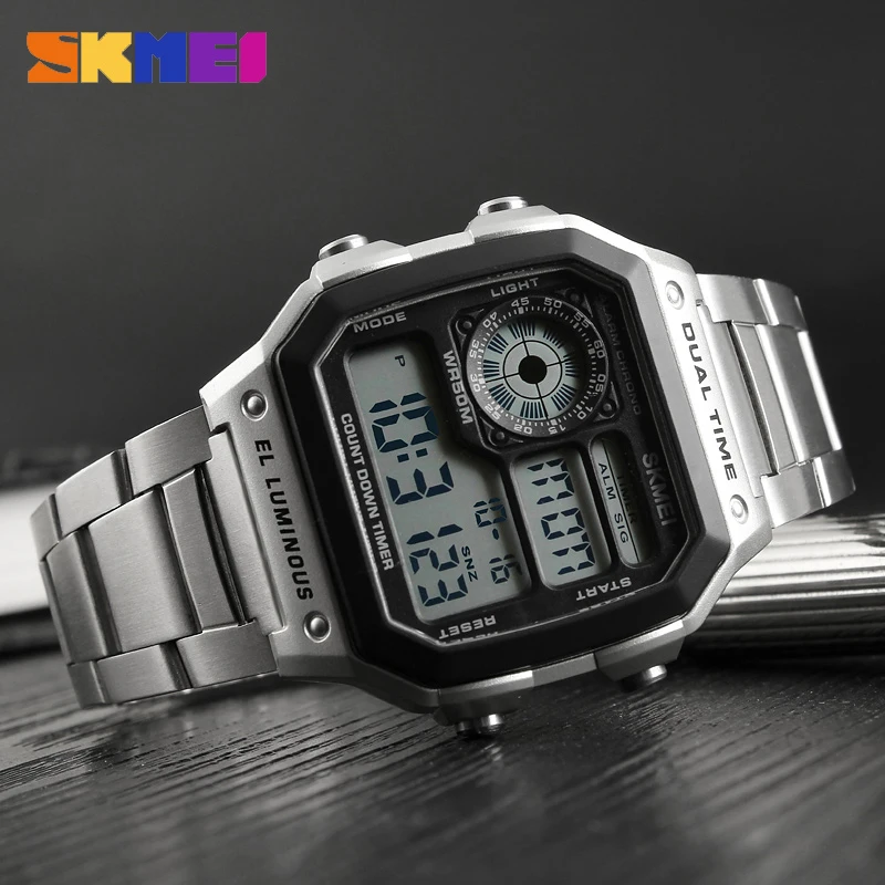 SKMEI 1335, цифровые часы для  – обзор и цена Vintage Alarm Clock